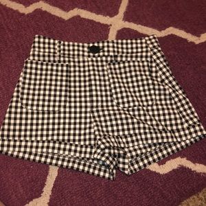 Zara gingham shorts